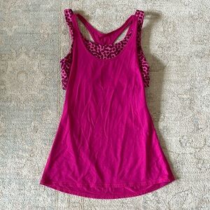 Lululemon tank with built in bra, size 4